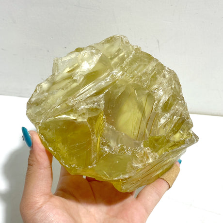 2 Pieces Large Citrine Raw Stone Specimen With Beautiful Rainbow #9