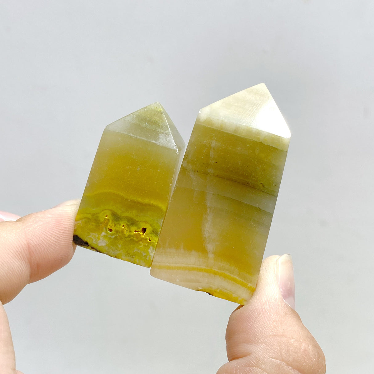 126 Pieces Short Bumble Bee Jasper Four-sided Tower