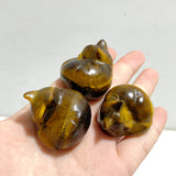 3.9CM Tiger Eye Sleeping Cats Carving Wholesale
