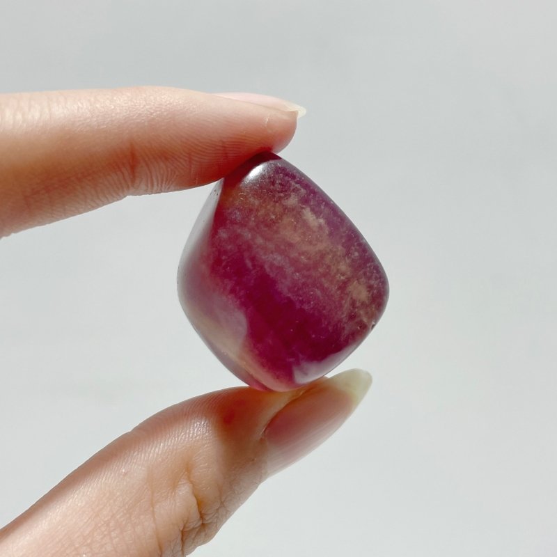 0.7 - 1.7in Rainbow Fluorite Tumbled Wholesale - Wholesale Crystals