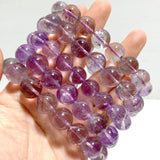 9 Pieces Light Color Amethyst Bracelets