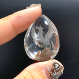 4 Pieces Unicorn Garden Quartz Inner Scene Carving