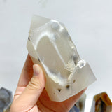 19 Pieces Beautiful Geode Druzy Agate Four-sided Tower Point