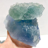 5 Pieces Large Raw Blue Fluorite Mixed Calcite Specimen For Collection