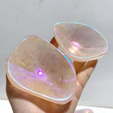 10 Pieces Aura Rose Quartz Bowl Carving - Wholesale Crystals