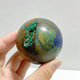 10 Pieces Azurite Mixed Malachite Spheres 3 -Wholesale Crystals