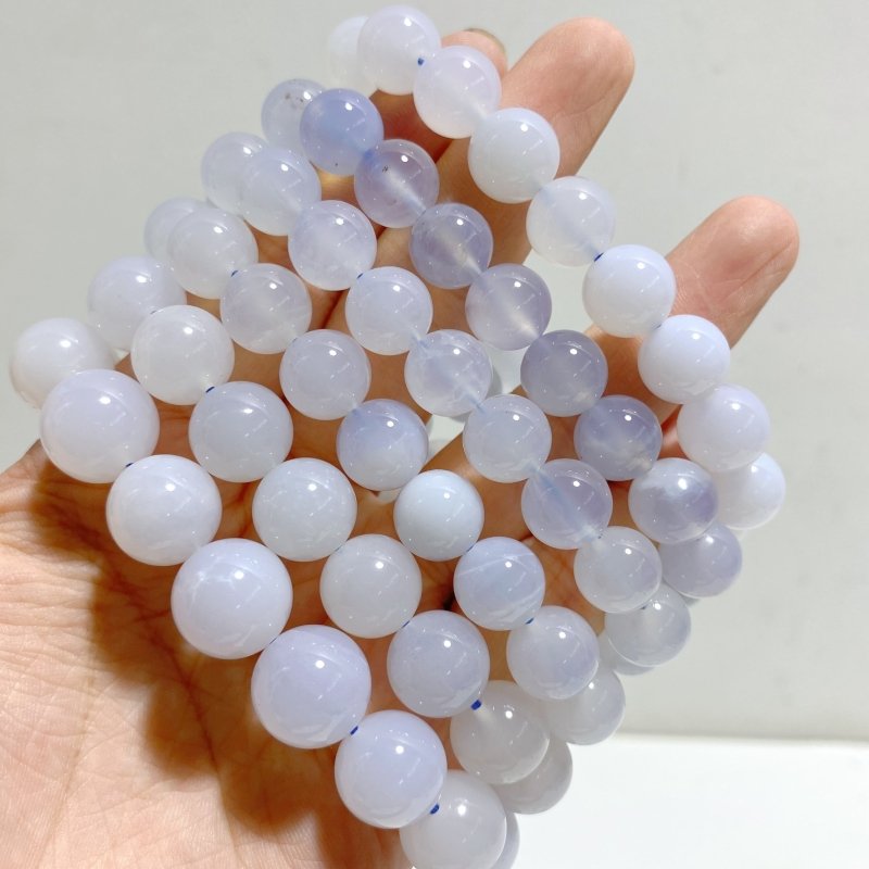10 Pieces Blue Chalcedony Bracelets Closeout -Wholesale Crystals
