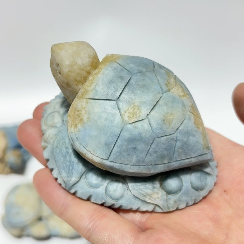 10 Pieces Blue Dumortierite Sea Turtle Carving - Wholesale Crystals