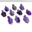 10 Pieces Chevron Amethyst Sea Turtles Carving - Wholesale Crystals