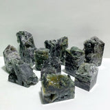 10 Pieces Cutting Fluorite Mineral Geode Cubes Specimen Tower - Wholesale Crystals