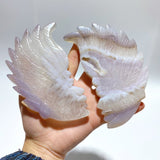 10 Pieces Geode Agate Druzy Indian Feathers Carving - Wholesale Crystals