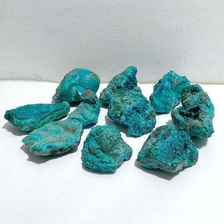 10 Pieces High Quality Chrysocolla Mixed Malachite Specimen 13 -Wholesale Crystals