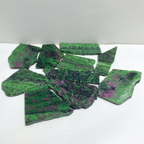10 Pieces Large Ruby Zoisite Crystal Slab -Wholesale Crystals