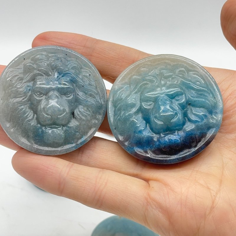 10 Pieces Trolleite Stone Lion Head Crystal Carving -Wholesale Crystals