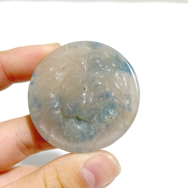 10 Pieces Trolleite Stone Lion Head Crystal Carving Closeout - Wholesale Crystals