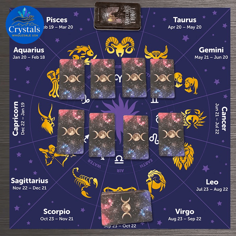 10 Zodiac Altar(1 - 2) Tarot Tablecloth - Wholesale Crystals