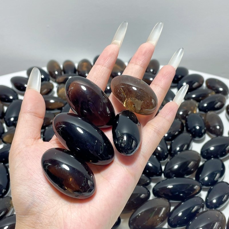 101 Pieces Smoky Quartz Tumbed - Wholesale Crystals