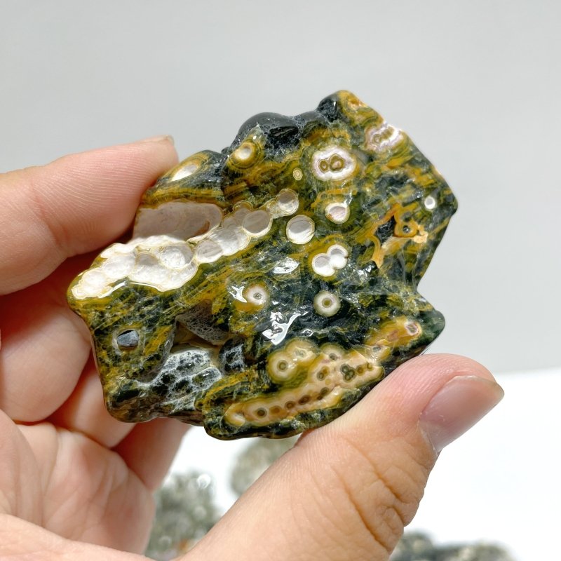 11 Pieces 8th Vein Ocean Jasper Free Form Mixed Size #A03