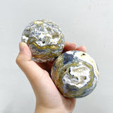 11 Pieces Beautiful Geode Druzy 8th Vein Ocean Jasper Spheres -Wholesale Crystals
