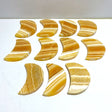 11 Pieces Beautiful Yellow Calcite Moon - Wholesale Crystals