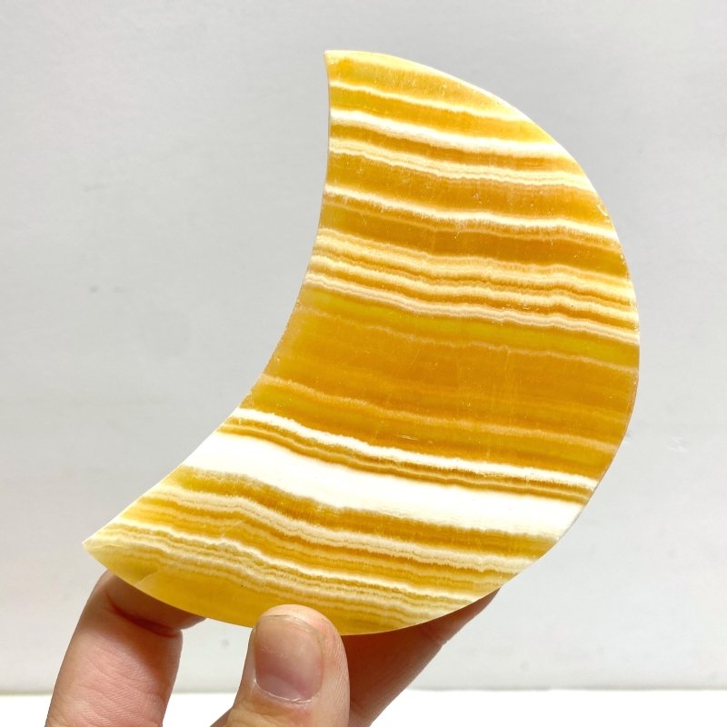 11 Pieces Beautiful Yellow Calcite Moon - Wholesale Crystals