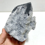 11 Pieces Black Clear Quartz Cluster Raw Side Point Tower - Wholesale Crystals