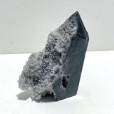 11 Pieces Black Clear Quartz Cluster Raw Side Point Tower - Wholesale Crystals