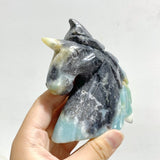 11 Pieces Caribbean Calcite Unicorn Carving Closeout - Wholesale Crystals