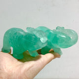 11 Pieces Green Fluorite Elephant Carving -Wholesale Crystals