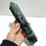11 Pieces Green Sea Jasper Druzy Point - Wholesale Crystals