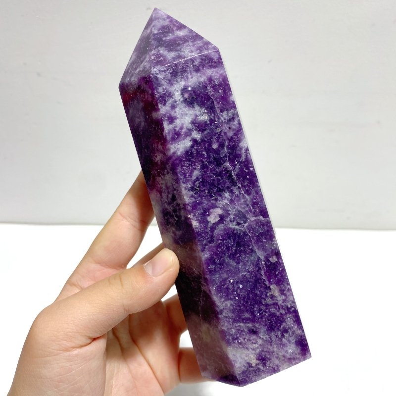11 Pieces Large Lepidolite Tower - Wholesale Crystals