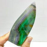 11 Pieces Large Rainbow Fluorite Mixed Color Flame High Quality - Wholesale Crystals