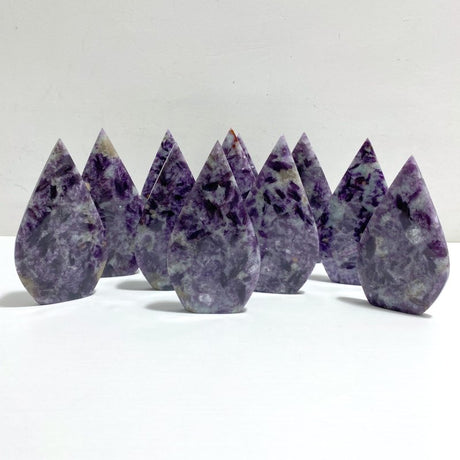 11 Pieces Spark Lepidolite Arrow Head Shape - Wholesale Crystals