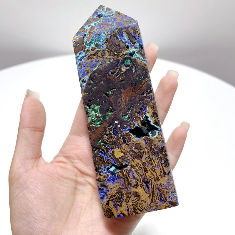 11 Pieces Unique Azurite Malachite Tower - Wholesale Crystals