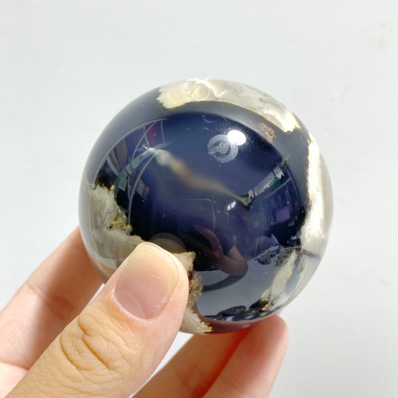 11 Pieces Volcano Agate Spheres Balls(UV-Reactive) -Wholesale Crystals