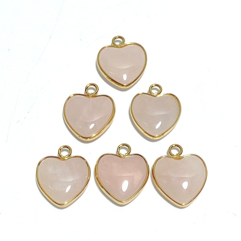 11 Types Crystal Heart Shape Pendants Wholesale Rose Quartz Chevron Amethyst Tiger Eye - Wholesale Crystals