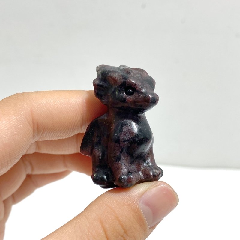 11 Types Mini Flying Dragon Carving Wholesale Yellow Calcite Garnet Sodalite - Wholesale Crystals