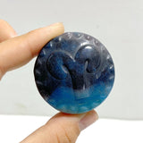 12 Pieces A Set of Trolleite Stone Twelve Constellations Carving - Wholesale Crystals