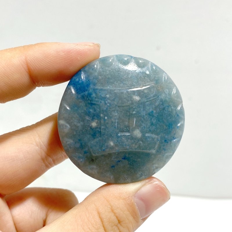 12 Pieces A Set of Trolleite Stone Twelve Constellations Carving - Wholesale Crystals