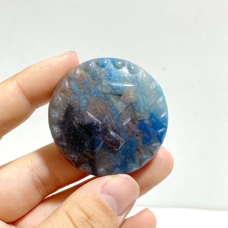 12 Pieces A Set of Trolleite Stone Twelve Constellations Carving - Wholesale Crystals