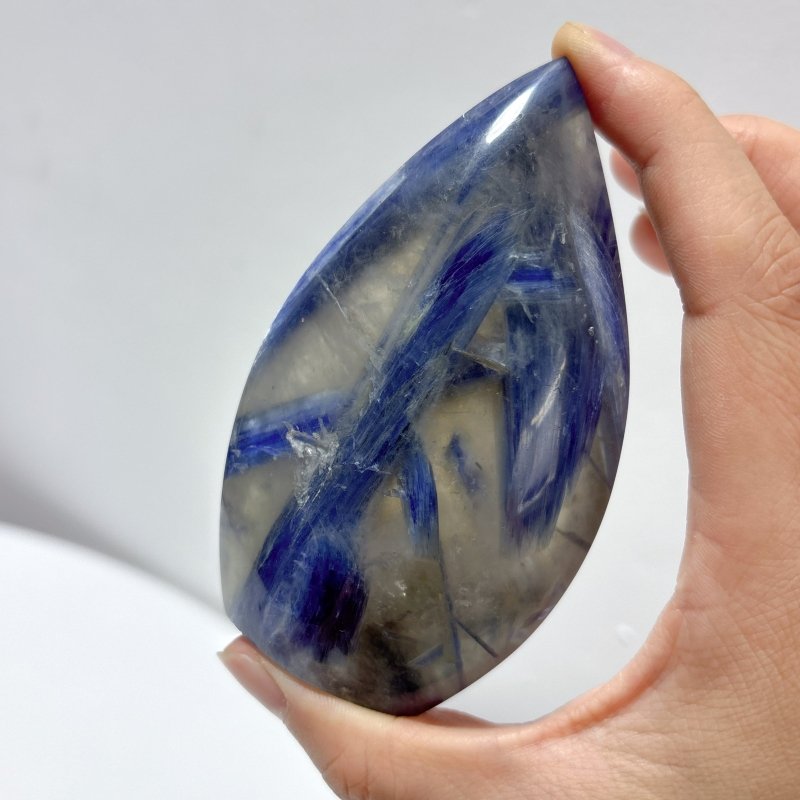 12 Pieces Beautiful Blue Kyanite Mixed Clear Quartz Arrow Head Shape Carving - Wholesale Crystals