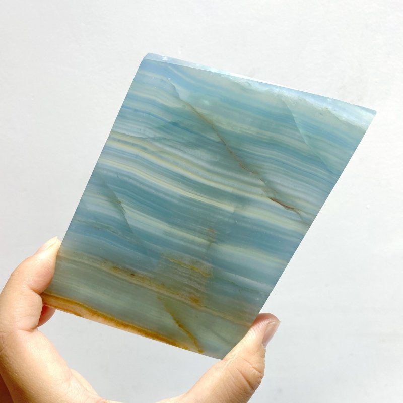 12 Pieces Blue Onyx Slab - Wholesale Crystals