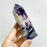 12 Pieces Feather Fluorite Four - Sided Tower Points - Wholesale Crystals