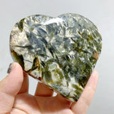 12 Pieces Green Mica Mixed Quartz Heart -Wholesale Crystals