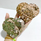 12 Pieces Large Rainforest Jasper Heart 2 -Wholesale Crystals