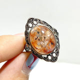 12 Pieces Rare Fire Quartz Dentritic Quartz Different Styles Ring - Wholesale Crystals