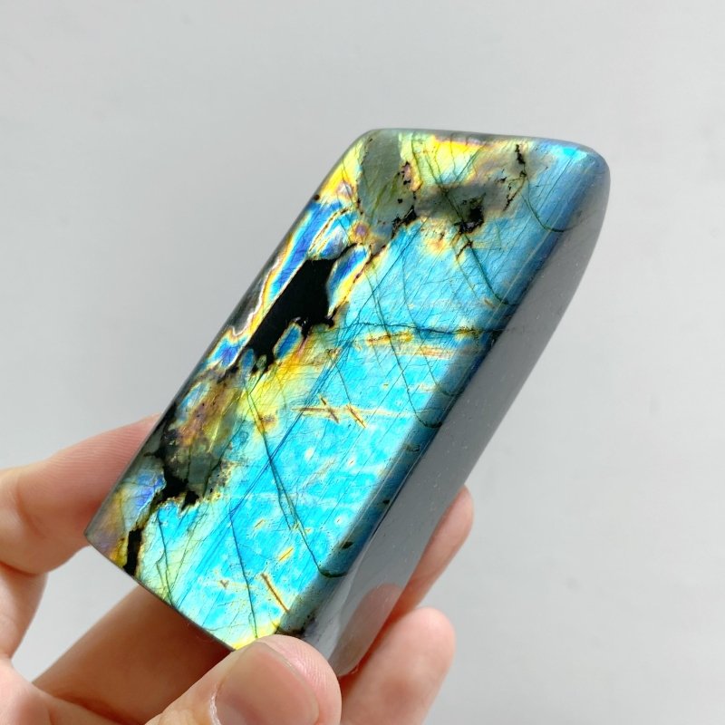 13 Pieces Beautiful Polished Yellow Blue Labradorite Free Form -Wholesale Crystals