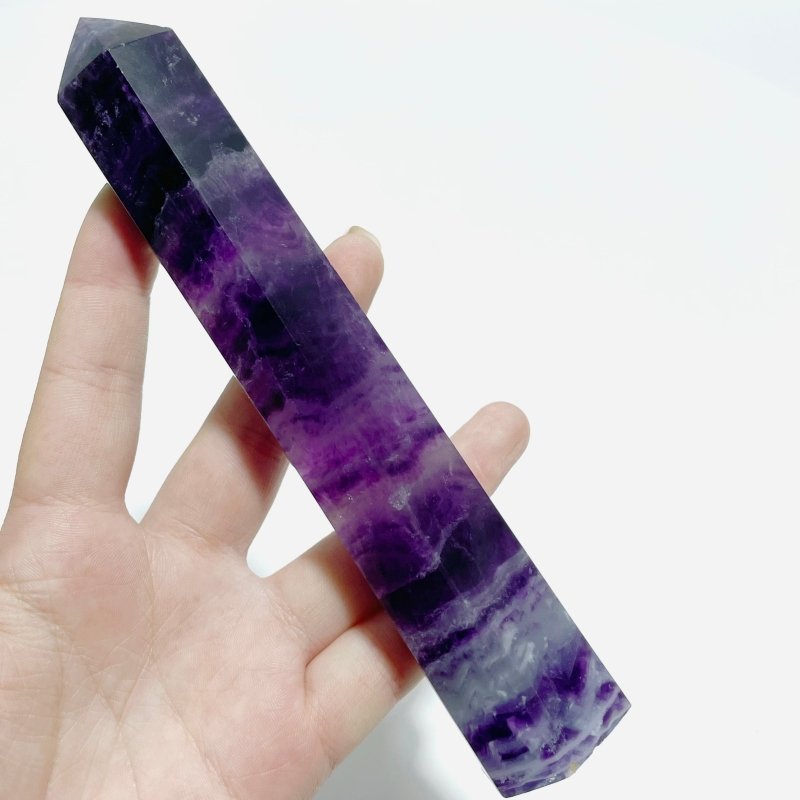 13 Pieces Beautiful Rainbow Purple Fluorite Crystal Tower - Wholesale Crystals