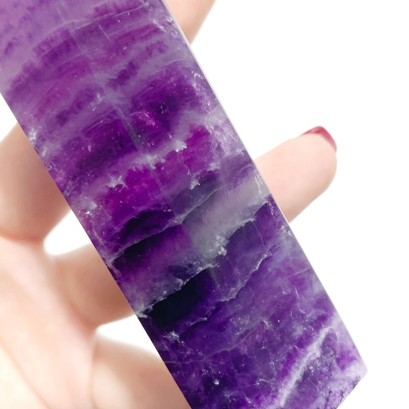 13 Pieces Beautiful Rainbow Purple Fluorite Crystal Tower - Wholesale Crystals