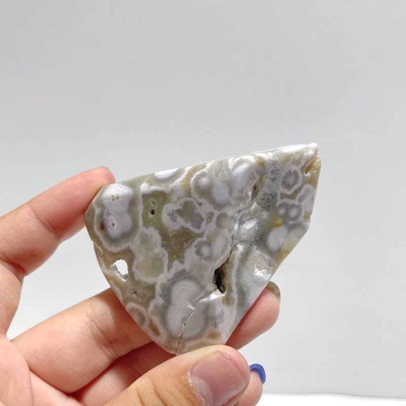 13 Pieces Big Circle 8th Vein Ocean Jasper Free Form - Wholesale Crystals